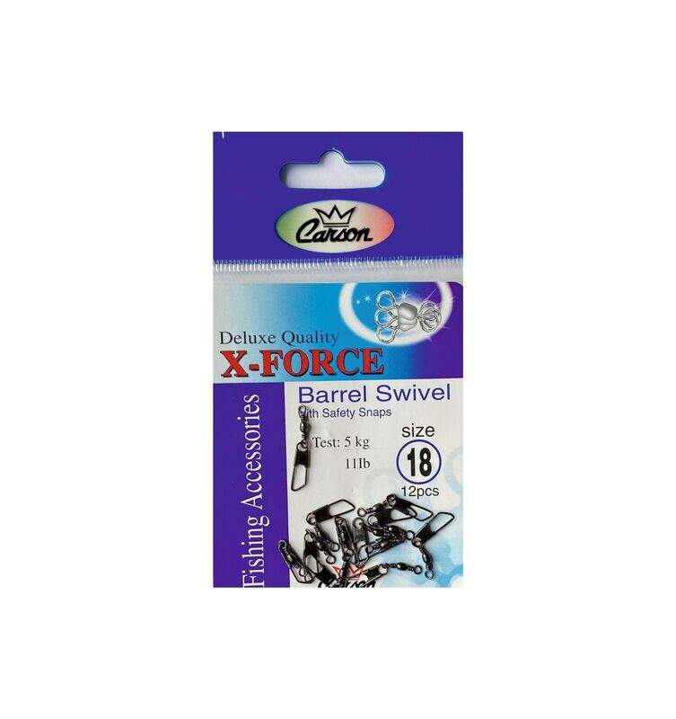 X-Force Barrel swivels with Safety snap