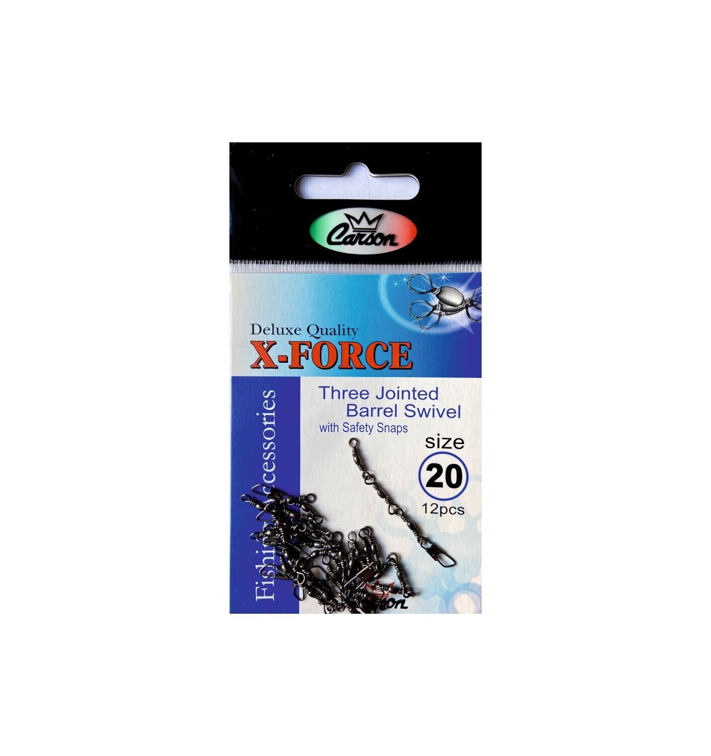 X-Force 3Jointed swivels with safety snap