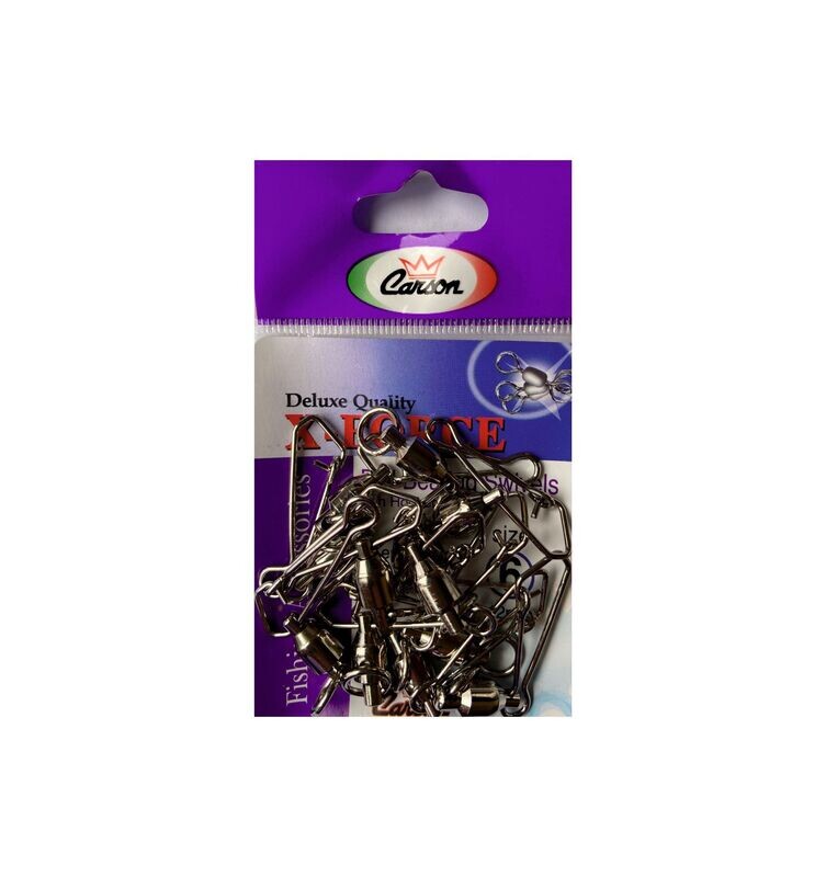 X-Force ball bearings swivels with hooked snap