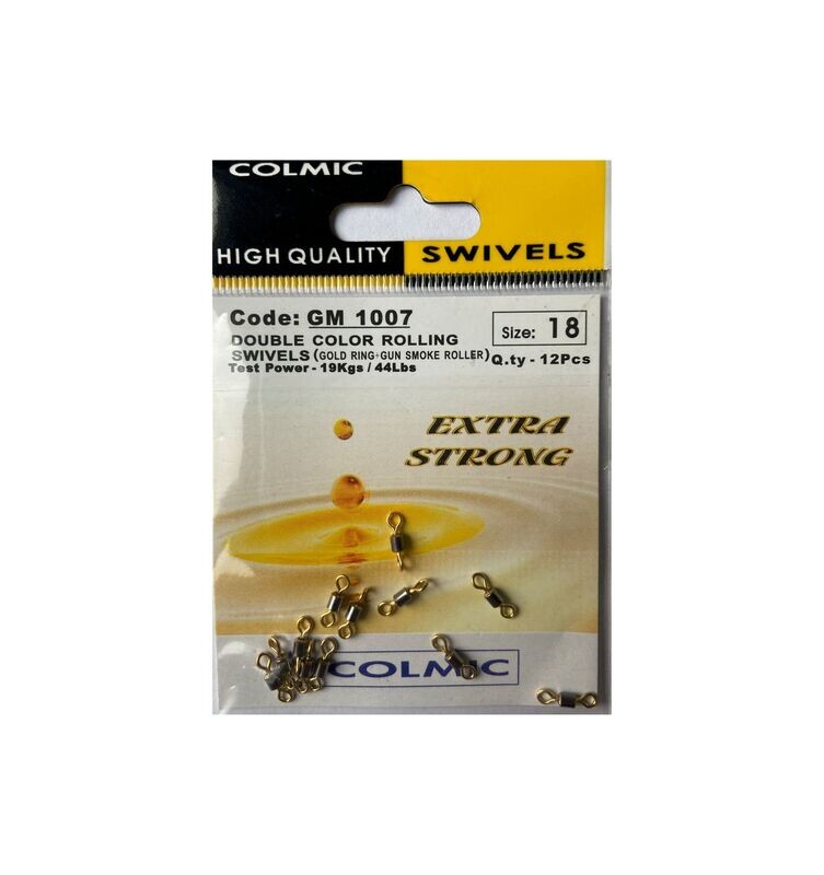 Double color rolling swivels GM 1007