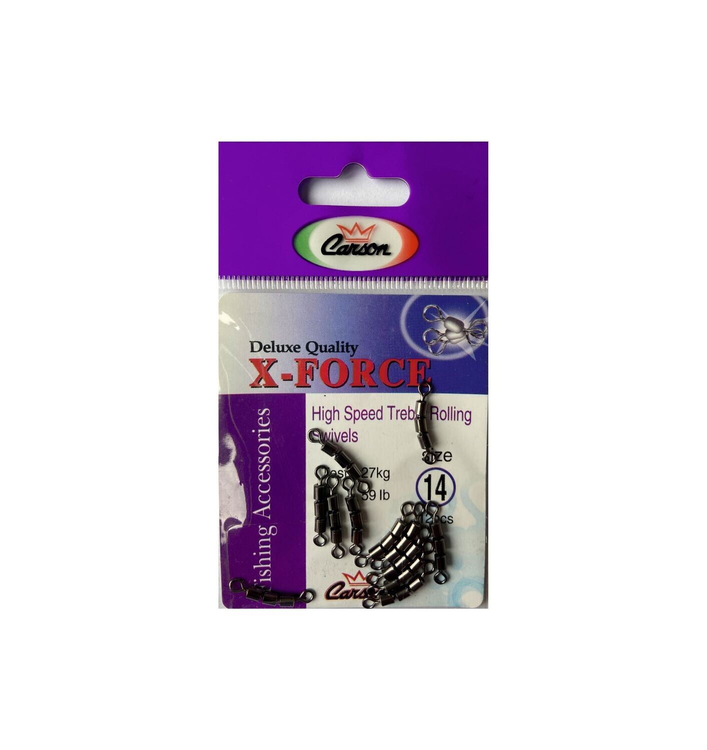 X-Force High speed treble rolling swivels