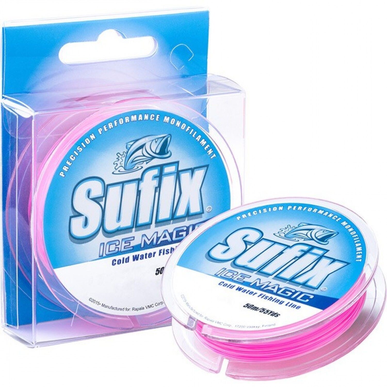 Monofīlā aukla Sufix Ice Magic Neon White/Pink  50m