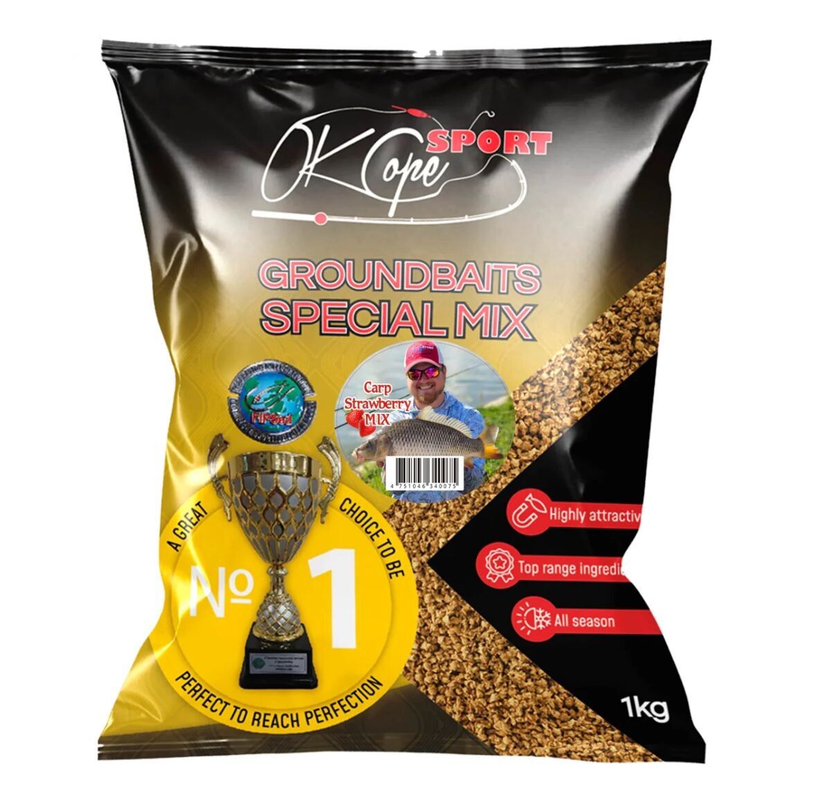 Ok Cope Sport GROUNDBAITS - Carp  Strawberry