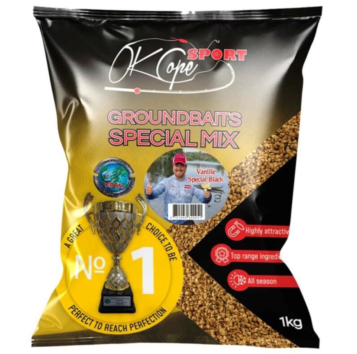 Ok Cope Sport GROUNDBAITS - Vanille Special Black