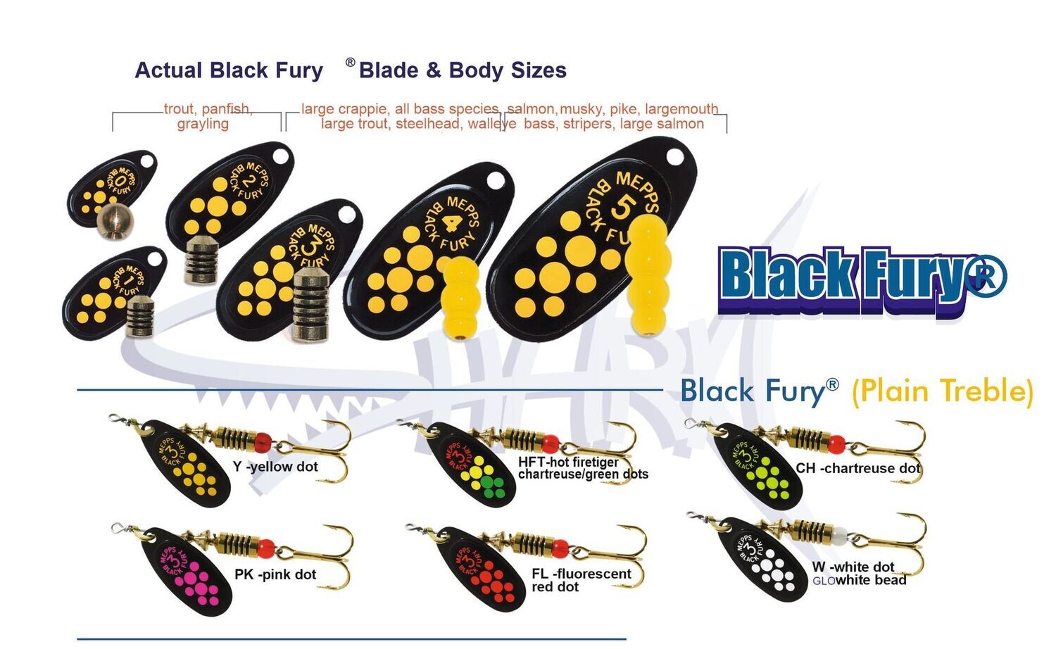 Mepps Black Fury #3 (black)