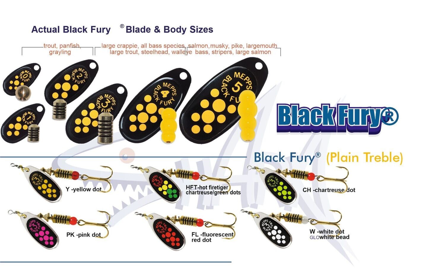 Mepps Black fury #3 (sudrabs)
