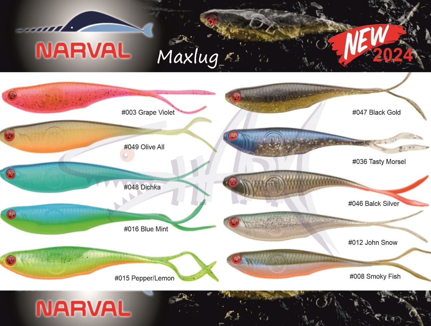 Soft baits Narval Maxlug 25 cm