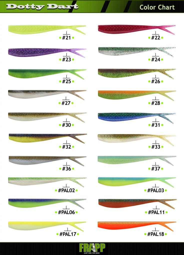 Soft baits Frapp Dotty Dart  7.5"  (1pcs)