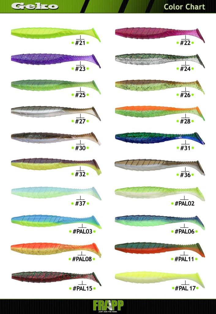 Soft baits Frapp Geko 6.9" (1psc)