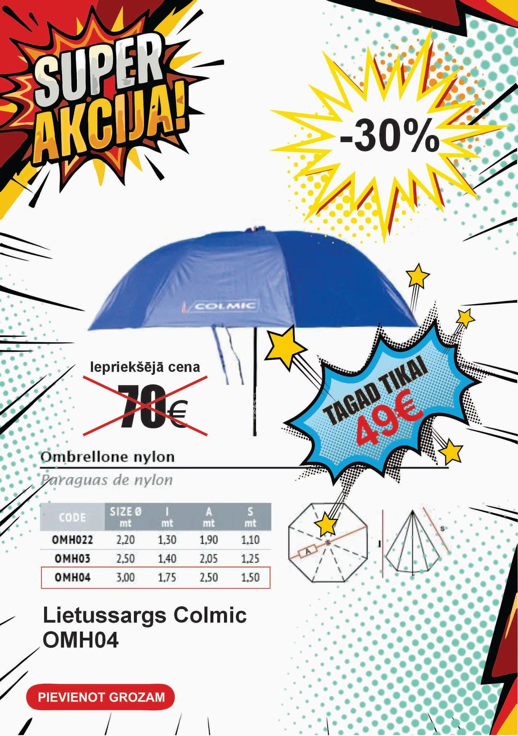 Lietussargs Colmic