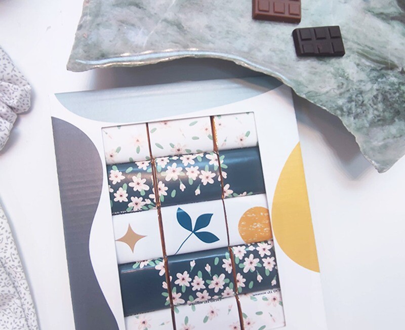 Chocolat fleurs & cadre photo, Original et Responsable
