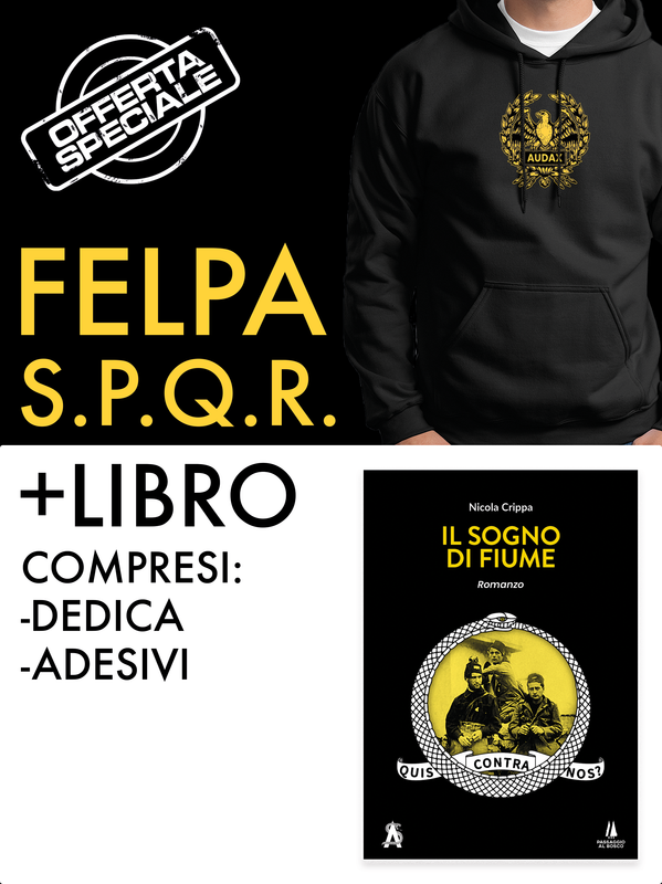 Pacchetto:  Felpa S.P.Q.R. + Libro