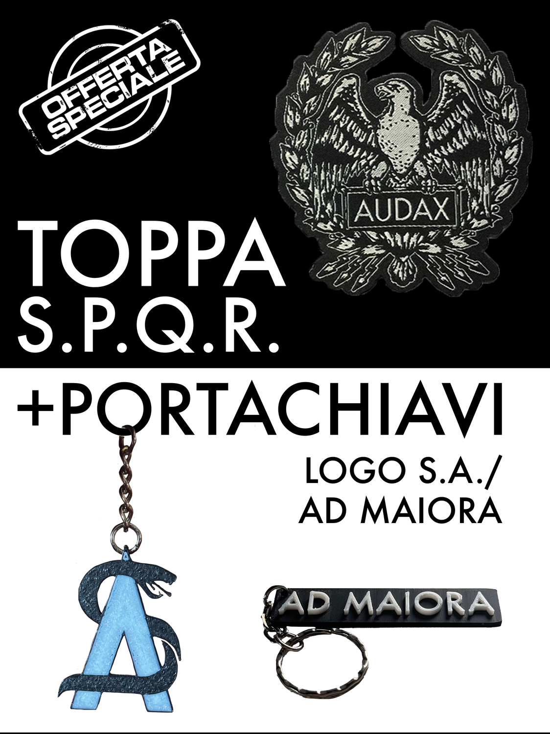 Toppa S.P.Q.R. + Portachiavi