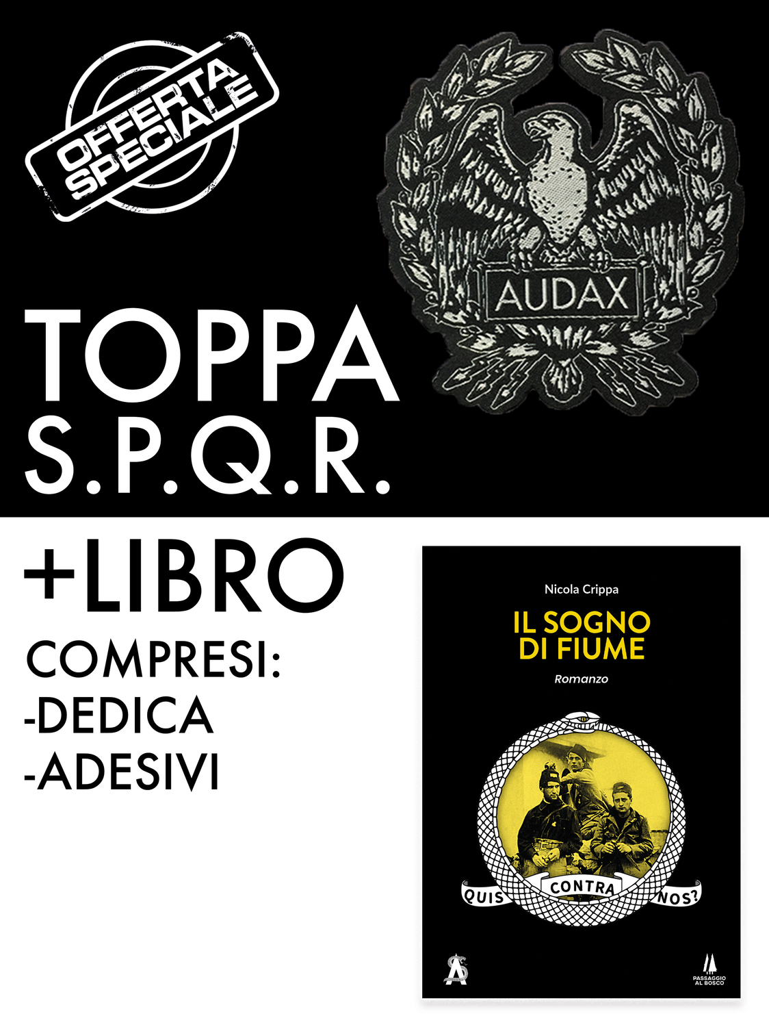 Toppa S.P.Q.R. + Libro