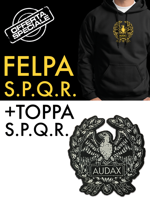 Pacchetto:  Felpa S.P.Q.R. + Toppa