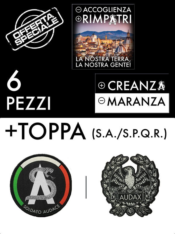 Pacchetto: 6 adesivi + Toppa