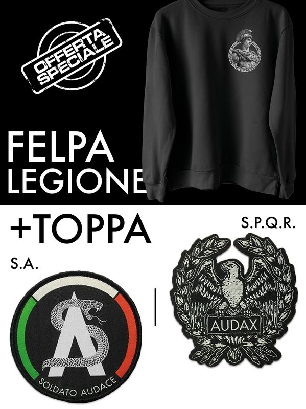 Paccetto: Felpa Legione + Toppa
