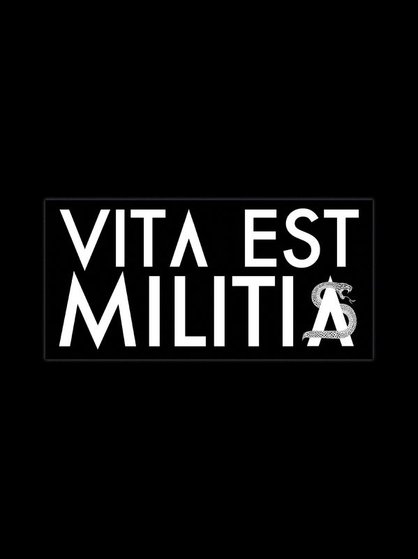 Adesivo Vita est militia