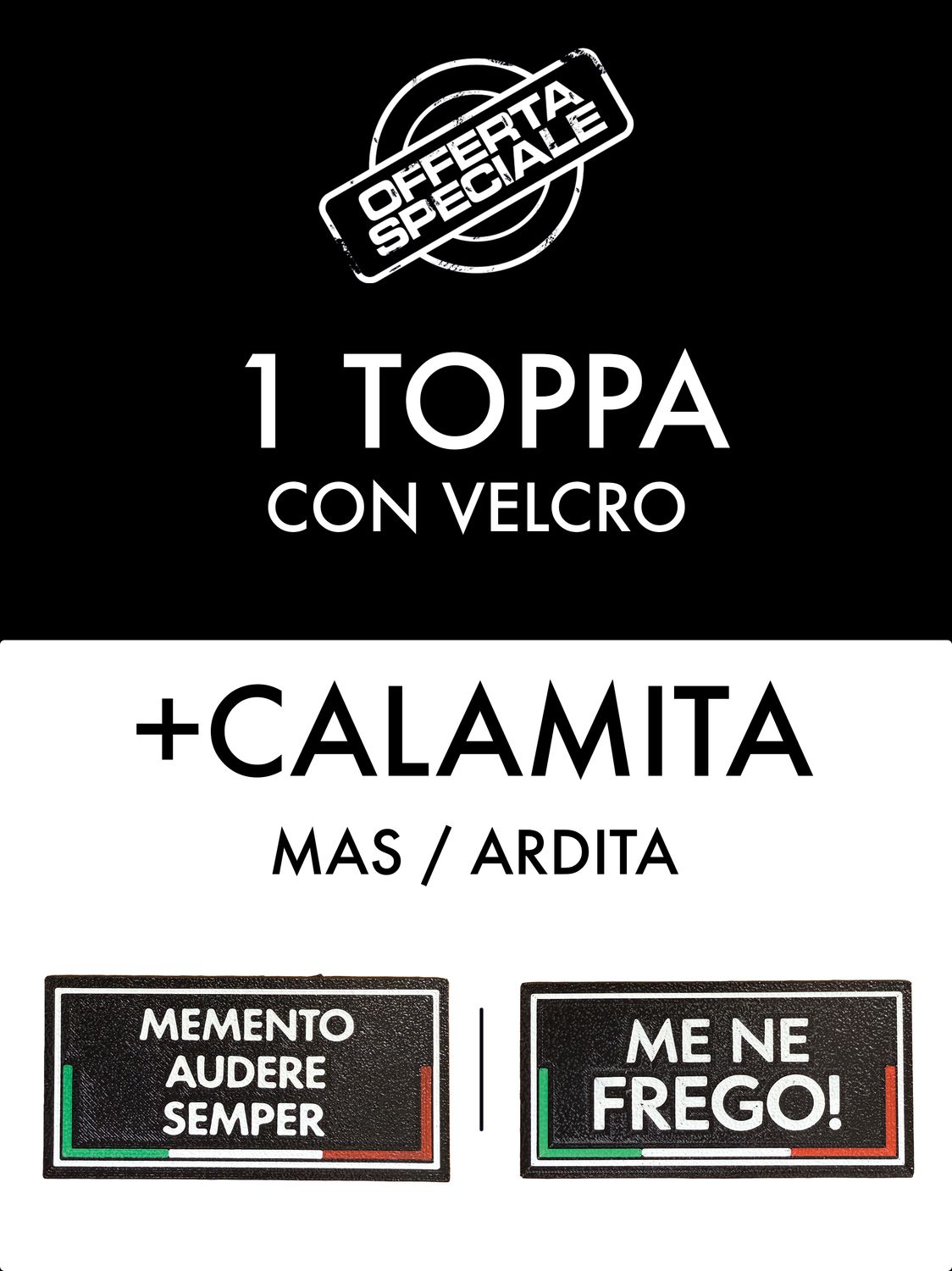 Pacchetto: 1 Toppa + Calamita