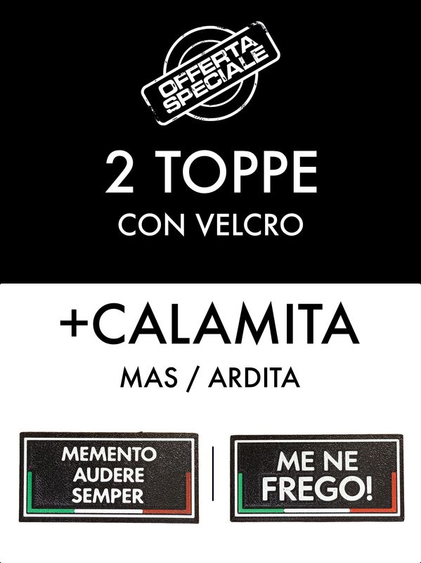 Pacchetto: 2 Toppe + Calamita
