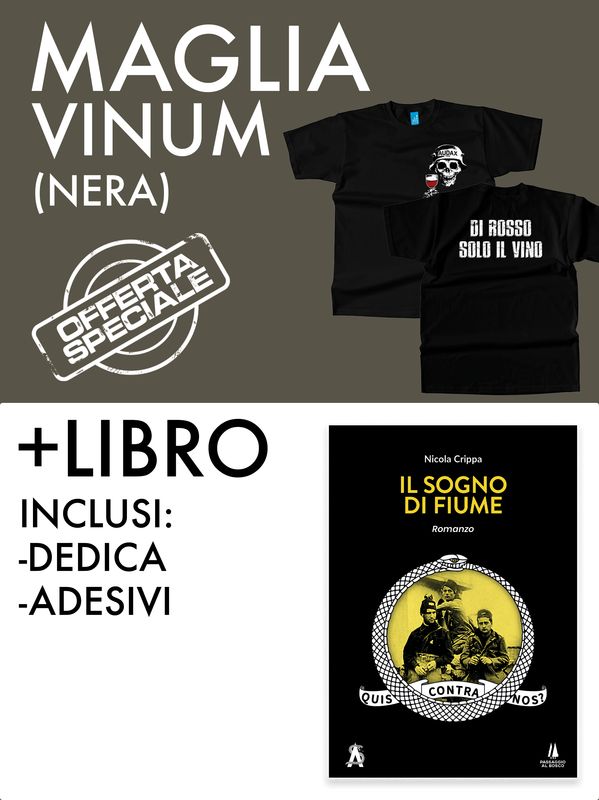 Pacchetto: libro e maglia Vinum (nera)
