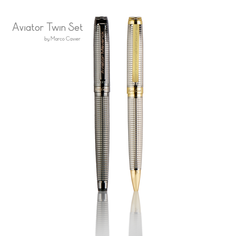 Marco Cavier - Aviator Twin Pen Set