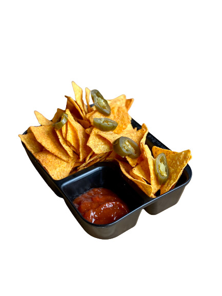 40x Nachoschale mit Dipfach, Mittel, Schwarz 40x Nachoschale mit Dipfach, Mittel, Schwarz