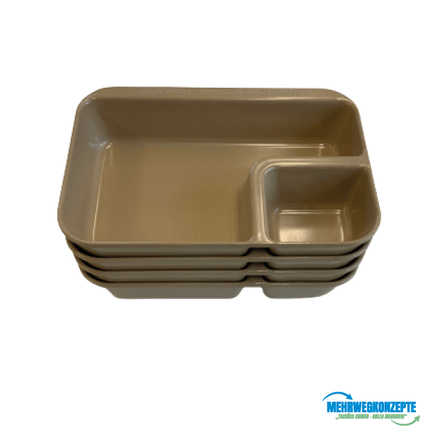 40x Nachoschale mit Dipfach aus Reisschale