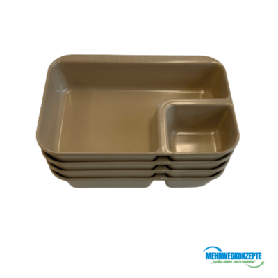 40x Nachoschale mit Dipfach aus Reisschale