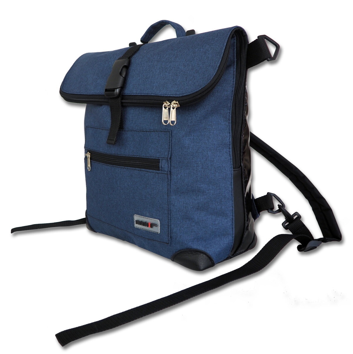 Gepäckträgertasche Radl-Ivy, die Kleine, PES/PVC-Plane-blau-schwarz
