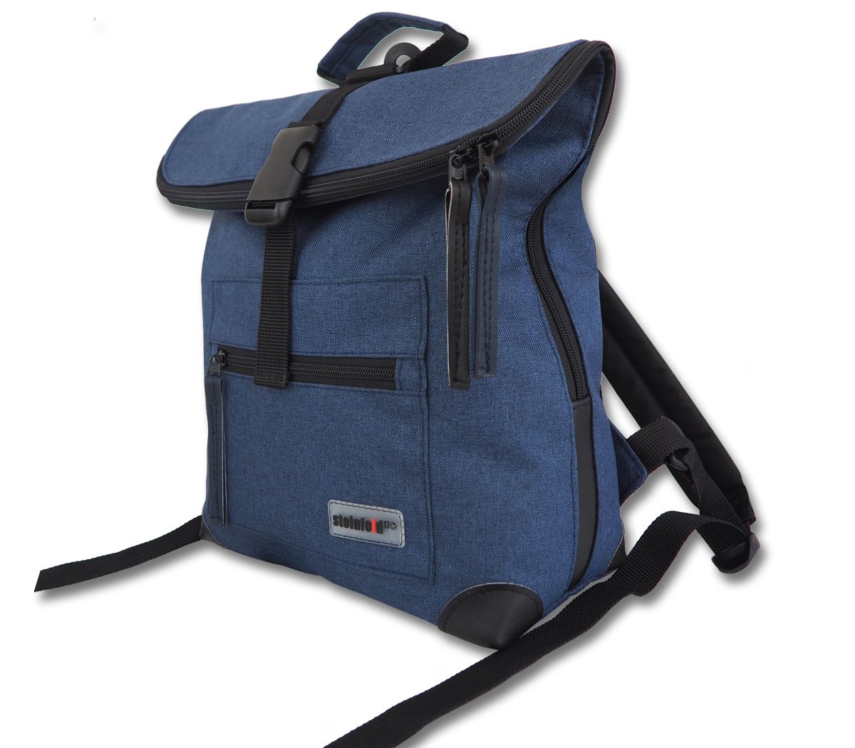 Rucksack Mini-Ivy, PES-jeansblau-schwarz