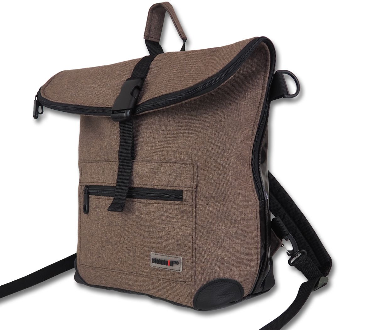 Gepäckträgerrucksack Radl-Ivy, PES/PVC-Plane, haselnußbraun