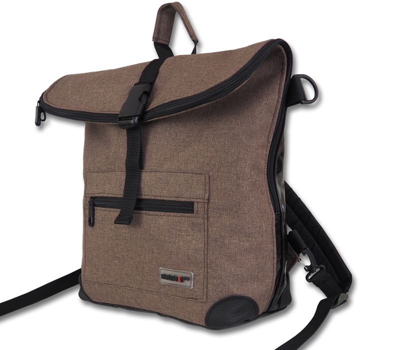 Gepäckträgerrucksack Radl-Ivy, PES/PVC-Plane, haselnußbraun