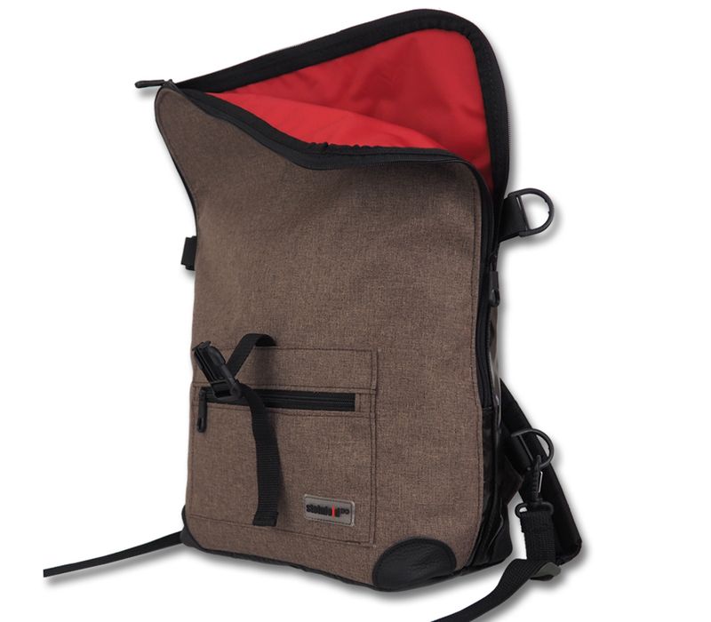 Gepäckträgerrucksack Radl-Ivy, PES/PVC-Plane, haselnußbraun