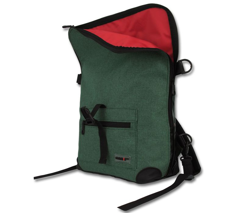 Gepäckträgerrucksack Radl-Ivy, PES/PVC-Plane, dunkelgrün