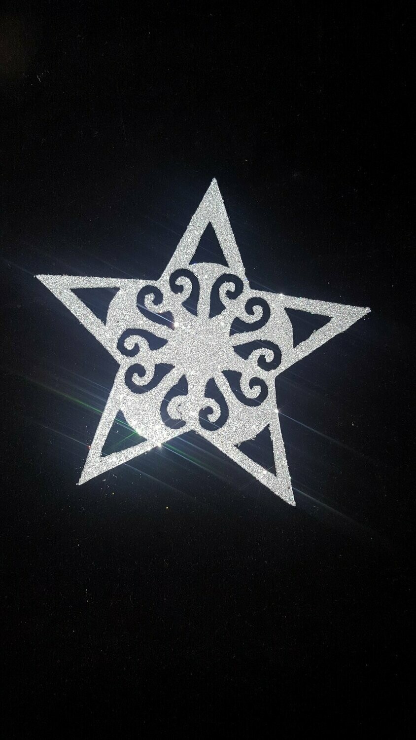 estrella calada en chapa