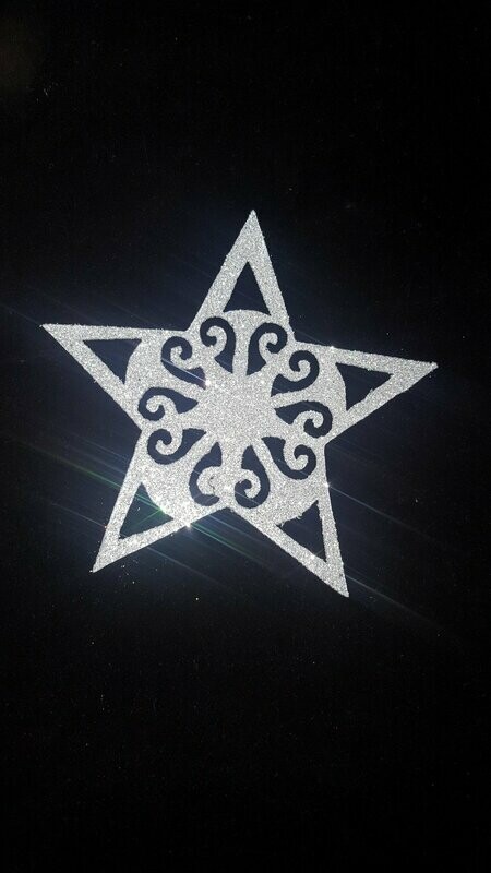 estrella calada en chapa