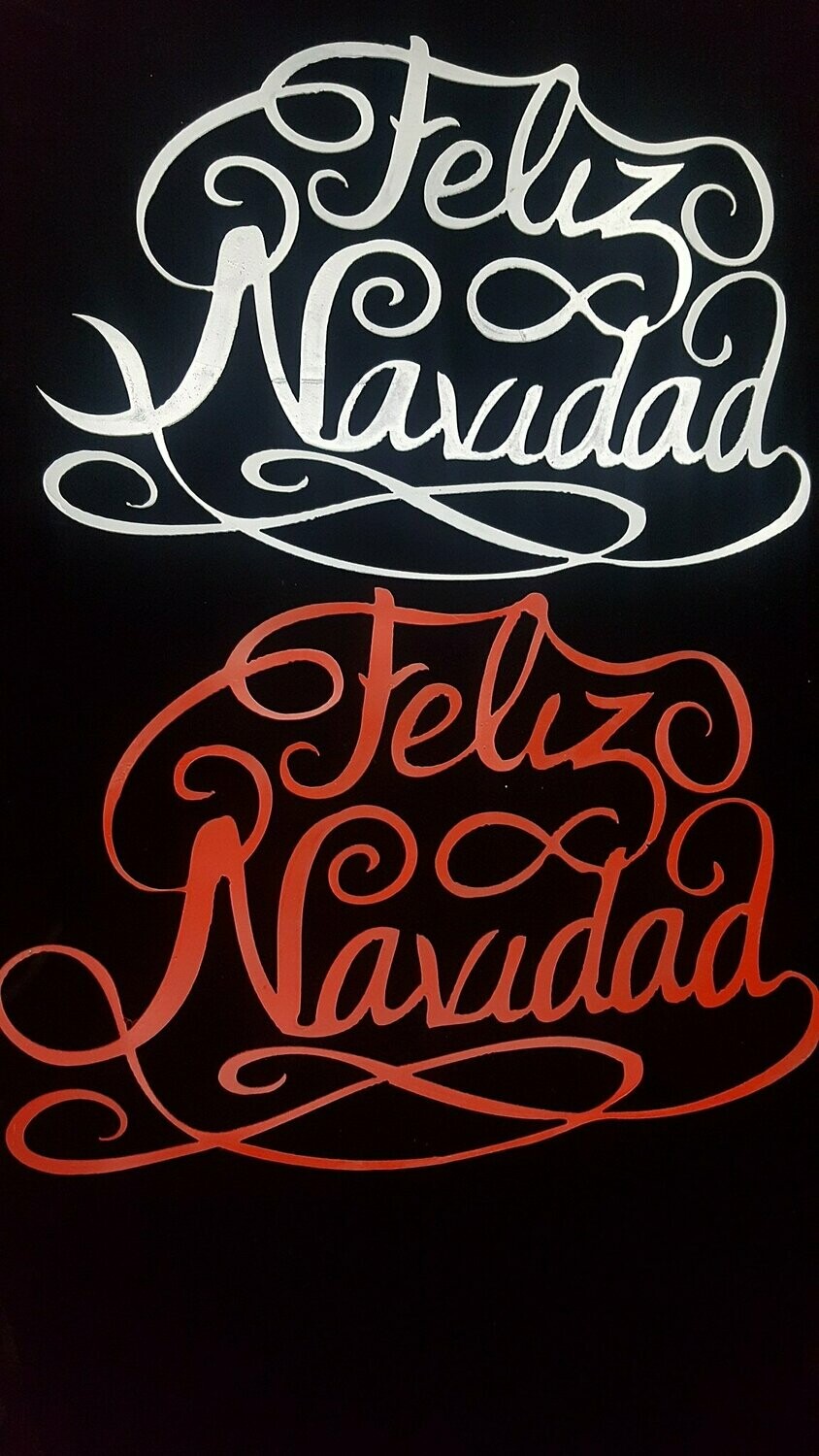 feliz navidad en hierro