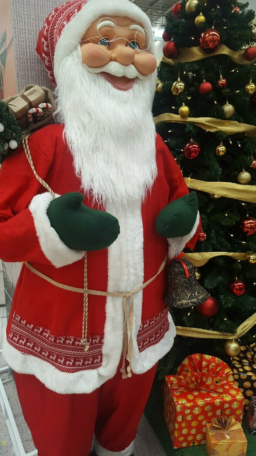 papa noel de 2 mts
