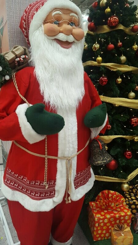 papa noel de 2 mts