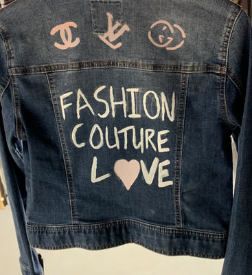 Hand painted Jacket - Size Small