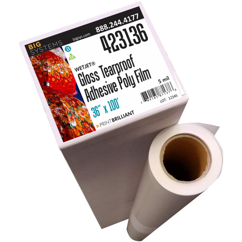 WetJet® 423 Adhesive-Backed Gloss Poly Film