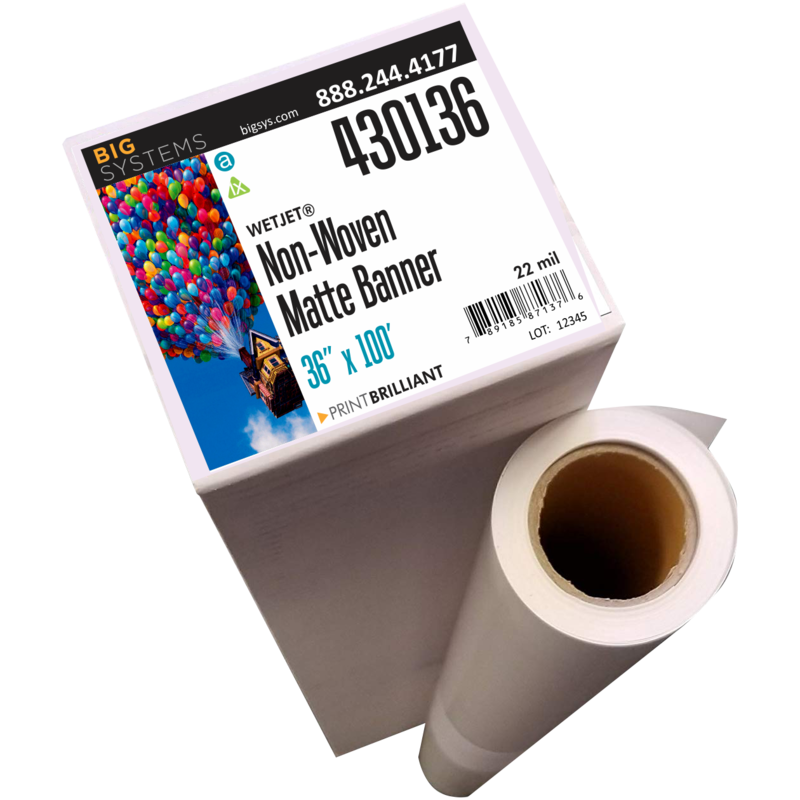 WetJet® 430 Non-Woven Matte Banner