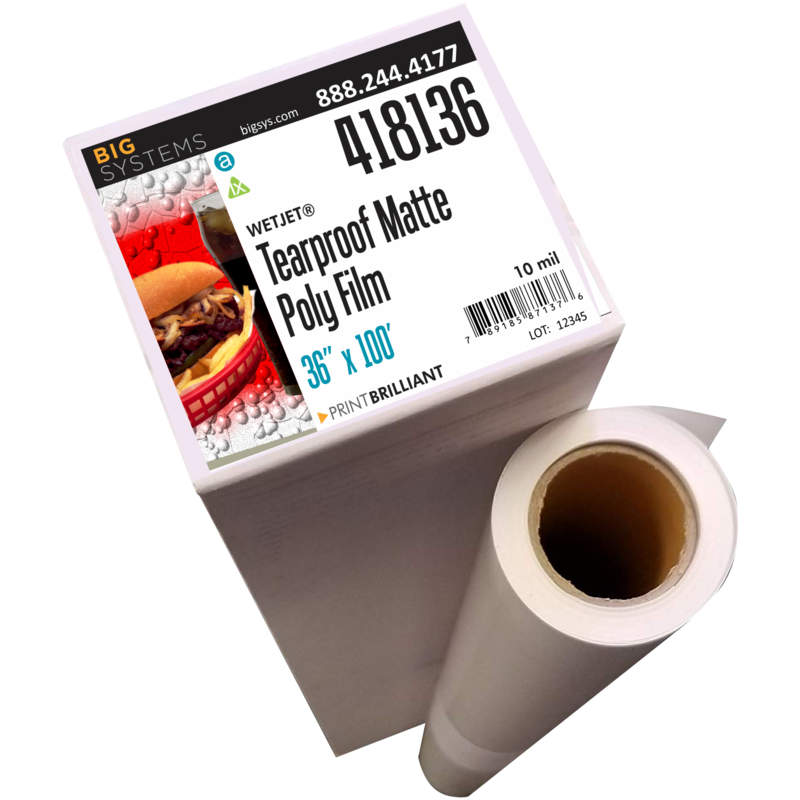 WetJet® 418 Tear-Proof Matte Polypropylene Film