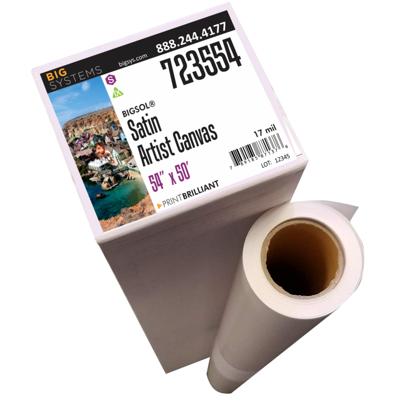 BigSol® 723 Satin 17 mil Artist Canvas