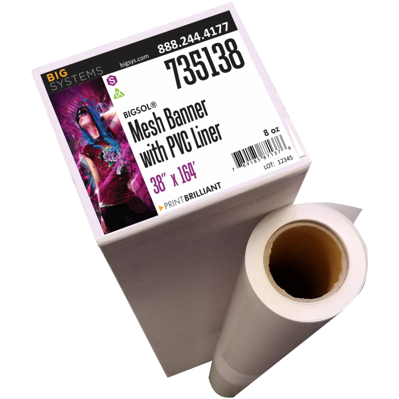 BigSol® 735 Mesh Banner w/PVC Liner
