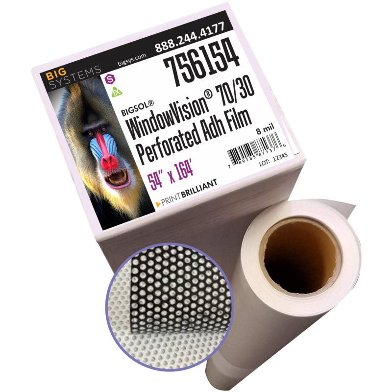 BigSol® 756 Perforated Adhesive WindowVision Film 70/30