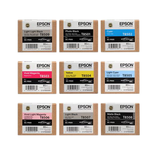 Epson T850 UltraChrome HD 80ml Ink Cartridges, Color: Photo Black
