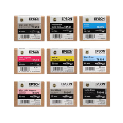 Epson T850 UltraChrome HD 80ml Ink Cartridges