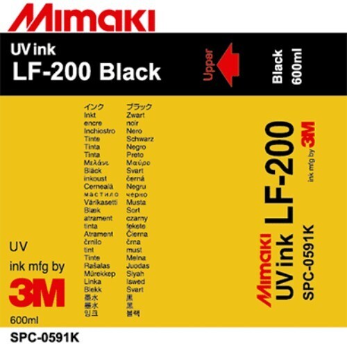 Mimaki LF-200 600ml UV Curable Ink Packs, Color: Cyan